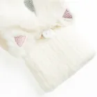 Cool Club, Rękawiczki dziewczęce bez palców, białe