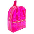 Cool Club, Serca, przezroczysty plecak, różowy