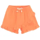Cool Club, Spódnico-spodenki dziewczęce z lnem, pomarańczowe