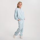 Cool Club, Spodnie dresowe dziewczęce, flare, welurowe, niebieskie