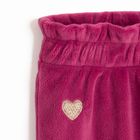 Cool Club, Spodnie dresowe dziewczęce, welurowe, bordowe