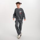 Cool Club, Spodnie dresowe dziewczęce, wide, grafitowe