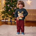 Cool Club, Spodnie materiałowe chłopięce, sztruksowe, bordowe