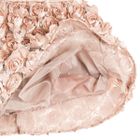 Cool Club, Sukienka dziewczęca bez rękawów, cekiny i róże, złota