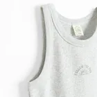 Cool Club, Sukienka dziewczęca bez rękawów, prążkowana, szara