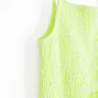 Cool Club, Sukienka dziewczęca na ramiączka, prążkowana, zielona fluo
