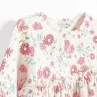 Cool Club, Sukienka dziewczęca z długim rękawem, beżowa