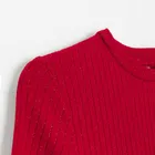 Cool Club, Sukienka dziewczęca z długim rękawem, czerwona