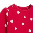 Cool Club, Sukienka dziewczęca z długim rękawem, czerwona