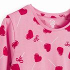 Cool Club, Sukienka dziewczęca z długim rękawem, różowa