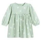 Cool Club, Sukienka dziewczęca z długim rękawem, zielona