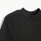 Cool Club, Sukienka dziewczęca z krótkim rękawem, prążkowana, czarna