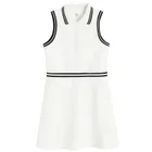 Cool Club, Sukienka tenisowa dziewczęca bez rękawów, biała