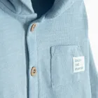 Cool Club, Sweter chłopięcy z kapturem, rozpinany, niebieski