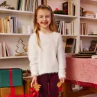 Cool Club, Sweter dziewczęcy, biały