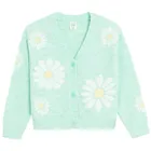 Cool Club, Sweter dziewczęcy, rozpinany, miętowy