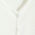 Cool Club, Sweter dziewczęcy, rozpinany, prążkowany, biały