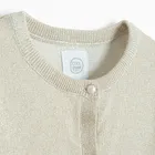 Cool Club, Sweter dziewczęcy, rozpinany, złoty