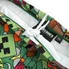 Cool Club, Szorty kąpielowe chłopięce, UV 50, zielone, Minecraft