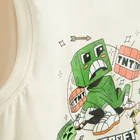 Cool Club, T-shirt chłopięcy bez rękawów, beżowy, Minecraft