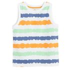 Cool Club, T-shirt chłopięcy bez rękawów, biały