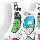 Cool Club, T-shirt chłopięcy bez rękawów, biały, Marvel