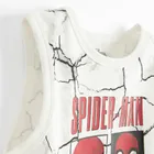 Cool Club, T-shirt chłopięcy bez rękawów, biały, Spider-Man