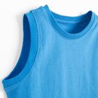 Cool Club, T-shirt chłopięcy bez rękawów, niebieski