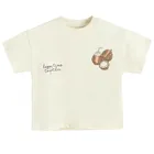 Cool Club, T-shirt chłopięcy, beżowy