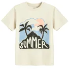 Cool Club, T-shirt chłopięcy, beżowy