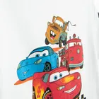 Cool Club, T-shirt chłopięcy, biały, Auta