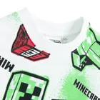 Cool Club, T-shirt chłopięcy, biały, Minecraft