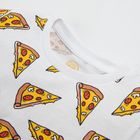 Cool Club, T-shirt chłopięcy, biały, pizza
