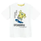 Cool Club, T-shirt chłopięcy, biały, SpongeBob