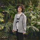 Cool Club, T-shirt chłopięcy, boxy oversize, biały