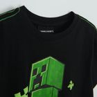 Cool Club, T-shirt chłopięcy, czarny, Minecraft