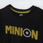 Cool Club, T-shirt chłopięcy, czarny, Minionki