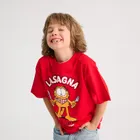 Cool Club, T-shirt chłopięcy, czerwony, Garfield