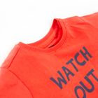 Cool Club, T-shirt chłopięcy, czerwony, Watch Out Little Monster
