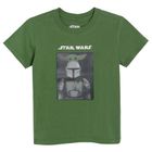 Cool Club, T-shirt chłopięcy, khaki, Star Wars Mandalorian