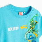 Cool Club, T-shirt chłopięcy, niebieski, LEGO Ninjago