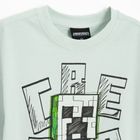 Cool Club, T-shirt chłopięcy, niebieski, Minecraft