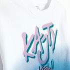 Cool Club, T-shirt chłopięcy, oversize, biało-niebieski