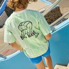 Cool Club, T-shirt chłopięcy, oversize, biało-zielony