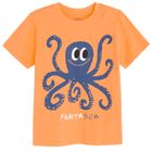 Cool Club, T-shirt chłopięcy, pomarańczowy