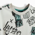 Cool Club, T-shirt chłopięcy, szary, Minecraft