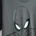 Cool Club, T-shirt chłopięcy, szary, Spider-Man