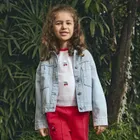 Cool Club, T-shirt dziewczęcy, ażurowy, biały