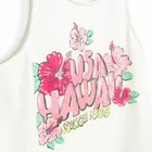 Cool Club, T-shirt dziewczęcy bez rękawów, biały