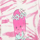Cool Club, T-shirt dziewczęcy, biało-różowy